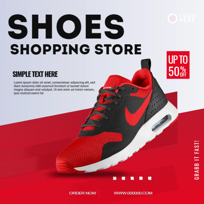 Men`s Footwear Ads Instagram Post template